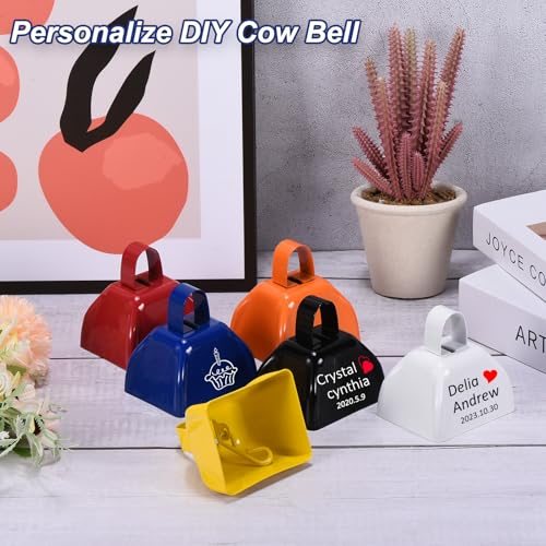 Cow Bells for Football Games 3" Cowbells Blue Purple, Bulk Loud Noise view 4