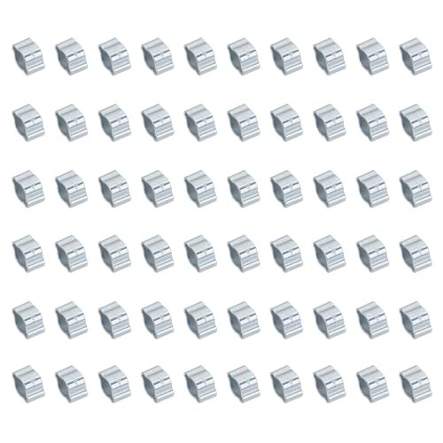 Crimp Rings for Fuel Petrol Pipe Tube Fitting Connections, Silver Tone — PATIKIL