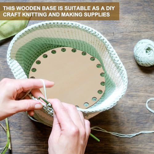 Crochet Basket Bottom 6" Diameter view 4