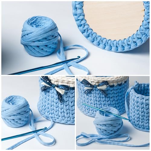 Crochet Basket Bottom 6" Diameter view 5