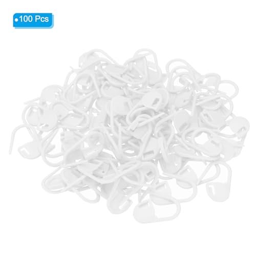 Crochet Stitch Markers, 100 Pack Plastic Knitting Markers Locking Stitch view 3