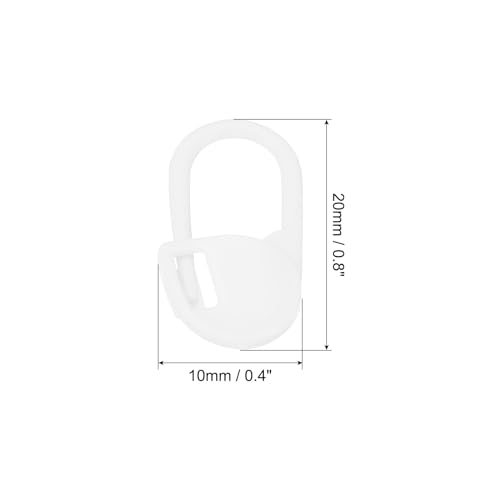 Crochet Stitch Markers, 100 Pack Plastic Knitting Markers Locking Stitch view 2