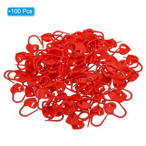 Crochet Stitch Markers, 100 Pack Plastic Knitting Markers Needle Pin view 3