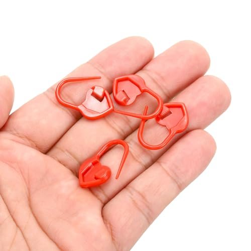 Crochet Stitch Markers, 100 Pack Plastic Knitting Markers Needle Pin view 5