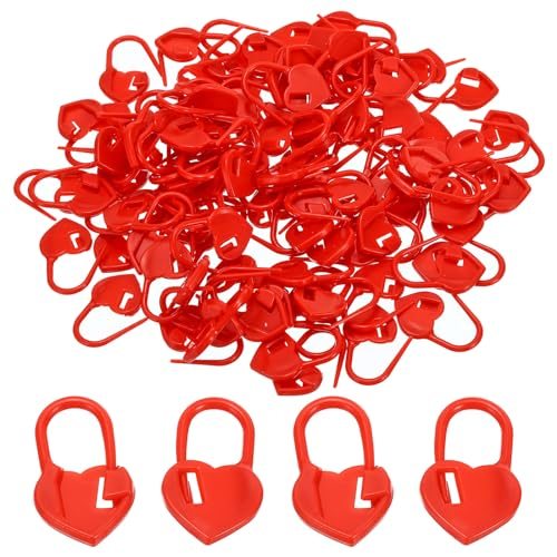 Crochet Stitch Markers, 100 Pack Plastic Knitting Markers Needle Pin — PATIKIL