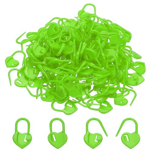Crochet Stitch Markers, 150Pcs Plastic Knitting Markers Needle Pin Heart — PATIKIL