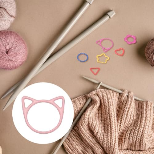 Crochet Stitch Markers, 30Pcs Knitting Markers Needle Pin Cat Locking view 4