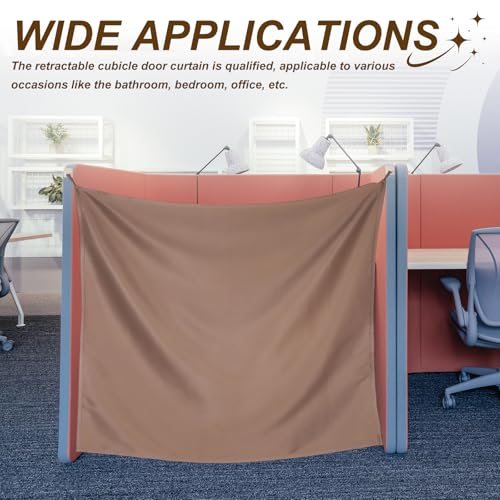 Cubicle Curtain, 39x48 Inch Dark Gray Partition Room Divider Curtains view 5