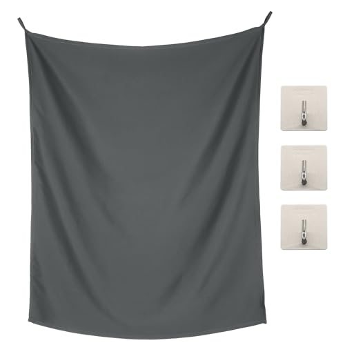 Cubicle Curtain, 39x48 Inch Dark Gray Partition Room Divider Curtains — PATIKIL