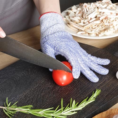 Cut Resistant Gloves, 8 Pair Level 5 Protection Anti Cutting Gloves Cut view 4