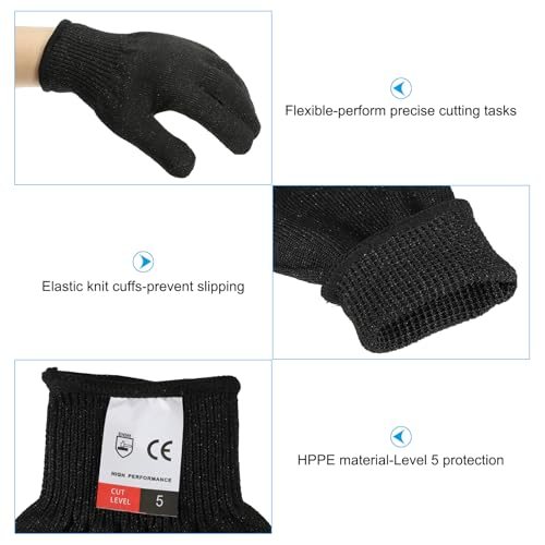 Cut Resistant Gloves, 8 Pair, Level 5 Protection view 3