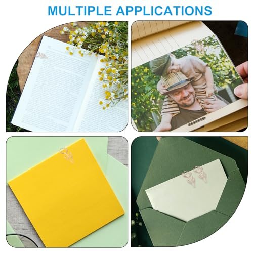 Cute Paper Clip, 30Pcs Flower Shape Paper Clip Metal Funny Bookmarks view 5