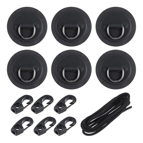 D-Ring Patch, 6 Pcs Stainless Steel D-Ring PVC Patch Pad No Glue Include — PATIKIL