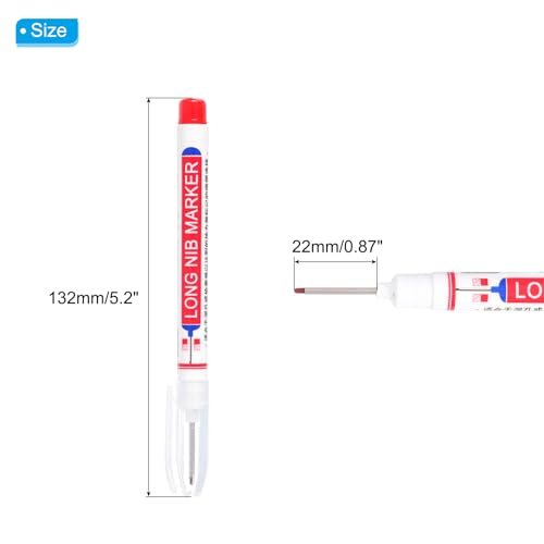 Deep Hole Marker Pens Ink Waterproof Reach Markers 22mm/0.87" 6Pcs, Long view 2