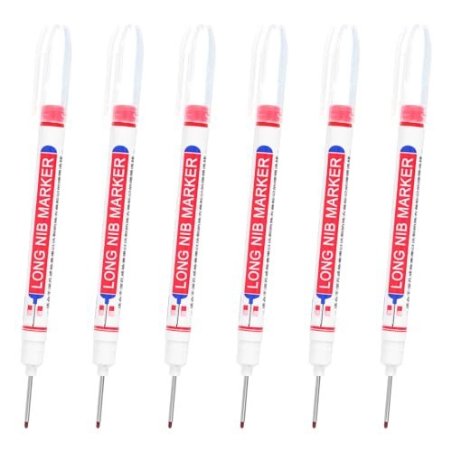 Deep Hole Marker Pens Ink Waterproof Reach Markers 22mm/0.87" 6Pcs, Long — PATIKIL
