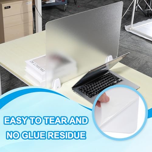 Desk Divider Frosted Transparent 40x60cm Desk Privacy Panel 2 Sets view 4
