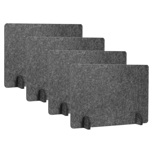 Desk Dividers 24" x 16", 4 Pack Desk Privacy Panel Freestanding Noise — PATIKIL