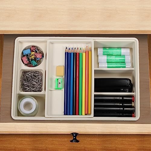 Desk Drawer Organizer Tray, Adjustable Drawers Organizers view 5