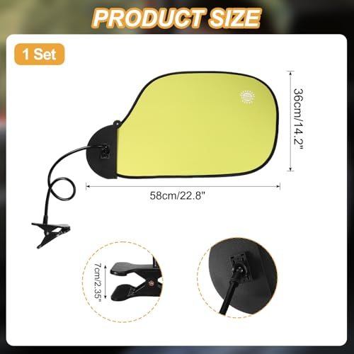 Desk Shade 22.8" Adjustable Cubicle Shade view 2