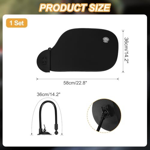 Desk Shade 22.8" Adjustable Cubicle Shade view 2