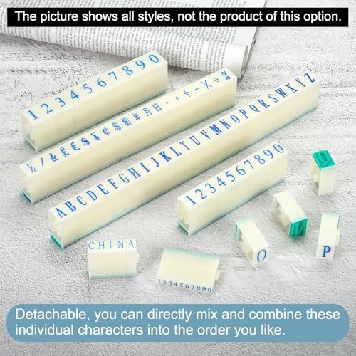 Detachable Letter Stamp, 17mm Plastic 26 Digits Font Size 1 Alphabet A-Z view 5
