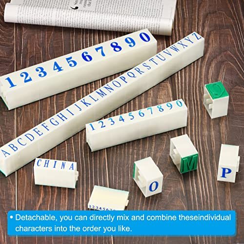 Detachable Letter Stamps Number Stamps, 2 Set Character A-Z Figure 0-9 view 5