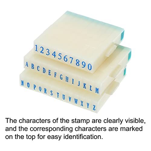 Detachable Number Letter Stamp, 4mm Plastic 9+26 Digits Font Size 6 view 3