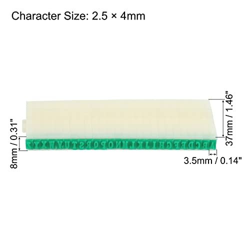 Detachable Number Letter Stamp, 4mm Plastic 9+26 Digits Font Size 6 view 2