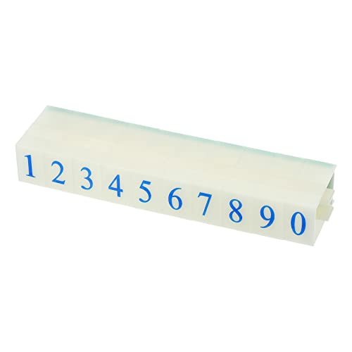 Detachable Number Stamp, 17mm Plastic 9 Digits Font Size 1 Numeral 0-9 view 4