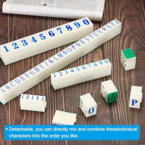 Detachable Number Stamps, 2 Set Numeral 0-9 Stamp Combination Set Initial view 5
