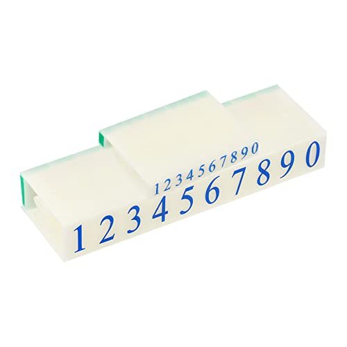 Detachable Number Stamps, 2 Set Numeral 0-9 Stamp Combination Set Initial — PATIKIL