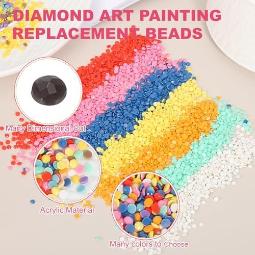 Diamond Art Painting Replacement Beads Black Grey 6000 Pcs view 3