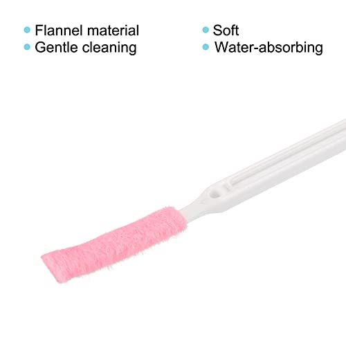 Disposable Crevice Brushes, 10 Packs Flannel Scrub Cleaning Small Hole view 4