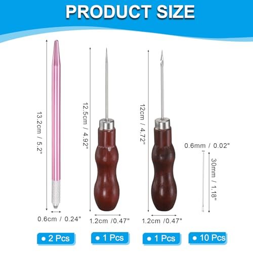 Doll Hair Rooting Holders Tool, 0.6mm, Pink view 2
