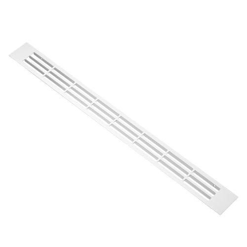 Door Air Vent Cover 15.7"x1.4" Aluminum Rectangle Grille Toe Silver — PATIKIL