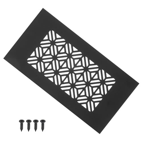 Door Air Vent Cover Heavy Duty Aluminum Grille 6x3 in Black — PATIKIL