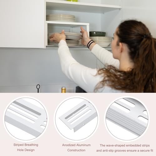Door Air Vent Covers 8x1.2" Aluminum Louvered Grille Silver view 3