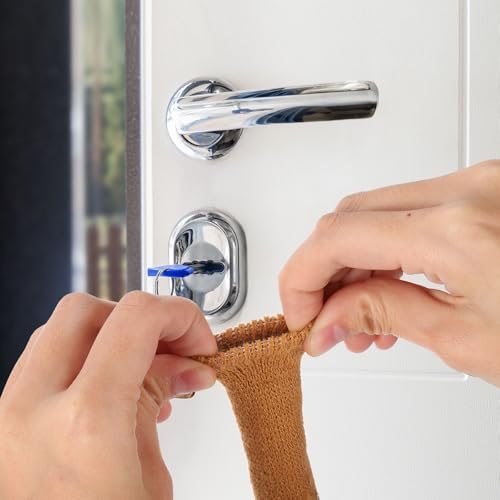 Door Handle Cover, Extended Knitted Door Knob Covers Protector Knob view 5