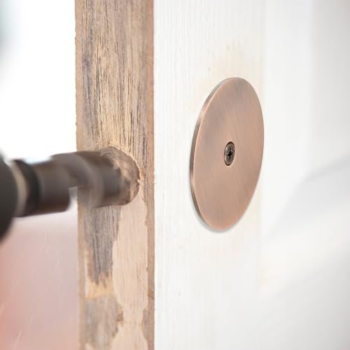 Door Knob Hole Cover Plate 1 3/16" Dia. Deadbolt Cover Plate, Matte view 5