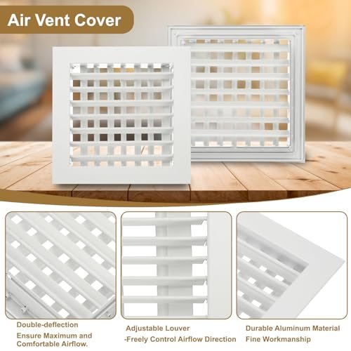 Double Deflection HVAC Vent Cover Air Vent Register view 3
