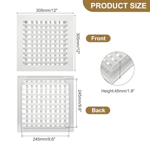 Double Deflection HVAC Vent Cover Air Vent Register view 2