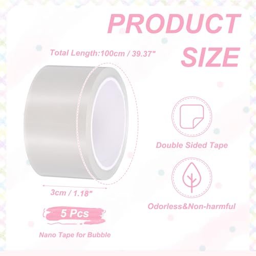 Double Sided Nano Bubble Tape, Adhesive DIY Arts Crafts Ball Maker view 2