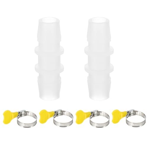 Drain Hose Connector 2Pcs Straight Washing Machine Plastic Drain Hose — PATIKIL