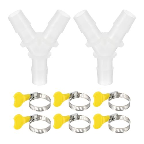 Drain Hose Connector 3-Way Washing Machine Drain Hose Adapter 2Pcs — PATIKIL