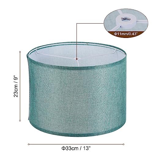Drum Lamp Shades, 13"x13"x9" Linen Round Lamp Shade view 2