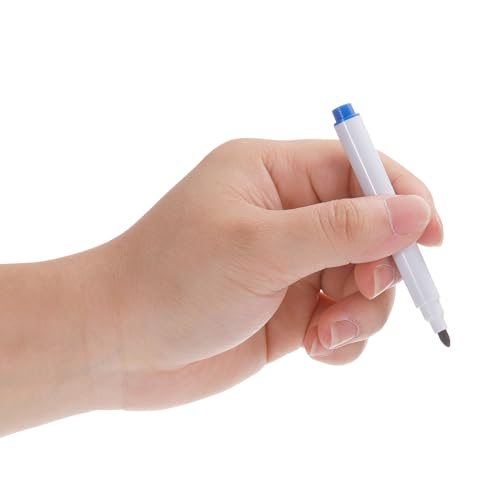 Dry Erase Marker Pens Blue Ink Point Low Odor w/Eraser Cap 60Pcs view 5
