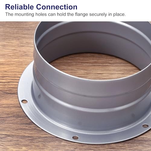 Duct Connector Flange, 4 Inch, 4 Pack Straight Pipe Exhaust Flange view 4
