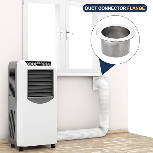 Duct Connector Flange, Wall Mount, Stainless Steel view 5