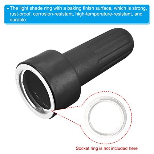 E26 Lamp Shade Socket Ring Removal Tool, Medium Base 2Pack, Threaded view 5