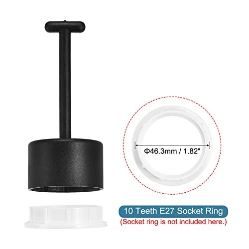 E27 Lamp Shade Socket Ring Removal Tool, 1 Pack Medium Base Threaded view 5